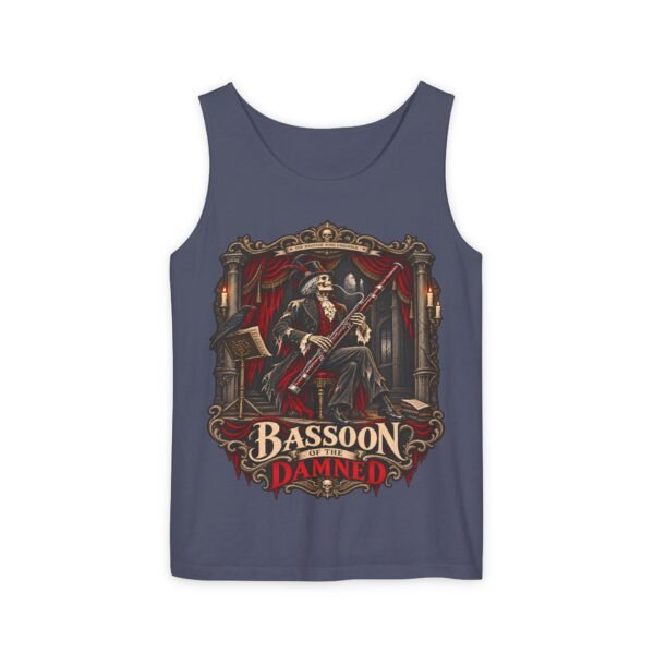 Bassoon Damn! Skeleton Bassoon Player Tank Top — Gothic Musician Tee
