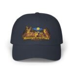 Moonlight in the Pines Dad Cap — Vintage Wilderness Embroidered Hat