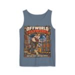 Offworld Loadworks sci-fi warehouse Mountain Goat Worker illustration Tank Top | space cargo loading