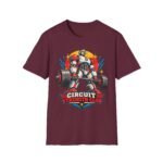 Circuit Strength Club T-Shirt — Retro Robot Weightlifting Gym Tee