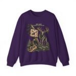 Hiking Elk Crewneck Sweatshirt — Rustic Outdoors "Don't Lose Yourself" Design