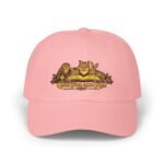 Dad Cap — “Quiet Paws, Open Pages” Cat & Owl Reading Embroidered Hat