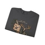 Hiking Elk Crewneck Sweatshirt — Rustic Outdoors "Don't Lose Yourself" Design