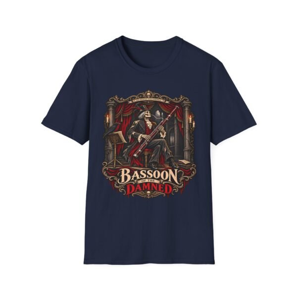 Bassoon Damned T-Shirt — Gothic Skeleton Musician Graphic Tee