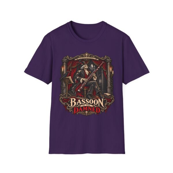 Bassoon Damned T-Shirt — Gothic Skeleton Musician Graphic Tee
