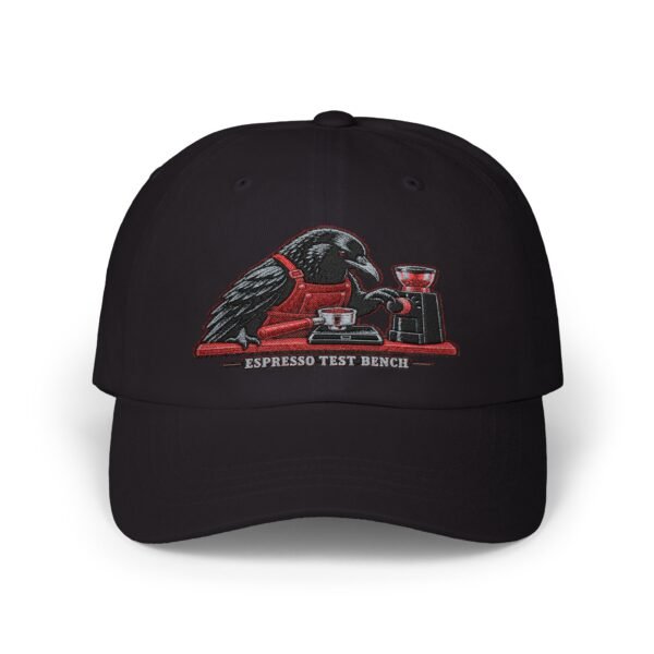 Coffee Raven Dad Cap — Espresso Test Pilot Embroidered Baseball Hat