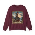Crewneck Sweatshirt — "The Route Keeper" Vintage Map Navigator Graphic