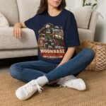 Moonbase Sanitation Crew T-Shirt — Retro Space Possum Graphic Tee