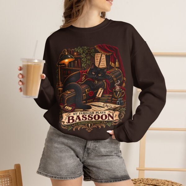 Bassoon Lover Sweatshirt — "My Familiar Plays the Bassoon" Vintage Orchestra Crewneck