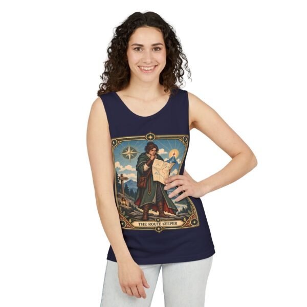 The Route Keeper Tank Top — Vintage Map Explorer Graphic Tank