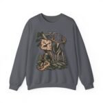 Hiking Elk Crewneck Sweatshirt — Rustic Outdoors "Don't Lose Yourself" Design