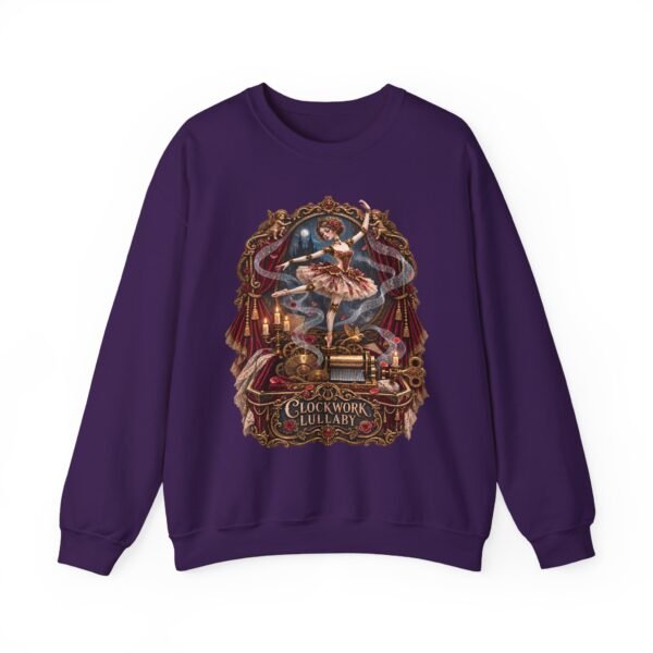 Vintage Ballerina Crewneck Sweatshirt — 'Clockwork Lullaby' Gothic Ballet Graphic