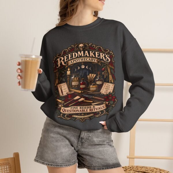 Sweatshirt — Reekmakers Apothecary Vintage Witchy Design: "Questionable Rituals" Crewneck