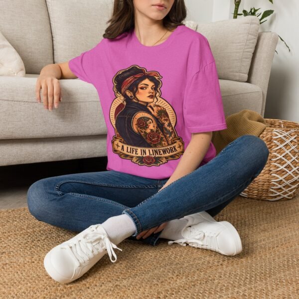 Tattooed Rosie Tee — "A Life in Linework" Graphic T-Shirt