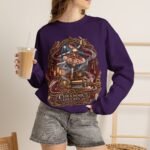 Vintage Ballerina Crewneck Sweatshirt — 'Clockwork Lullaby' Gothic Ballet Graphic