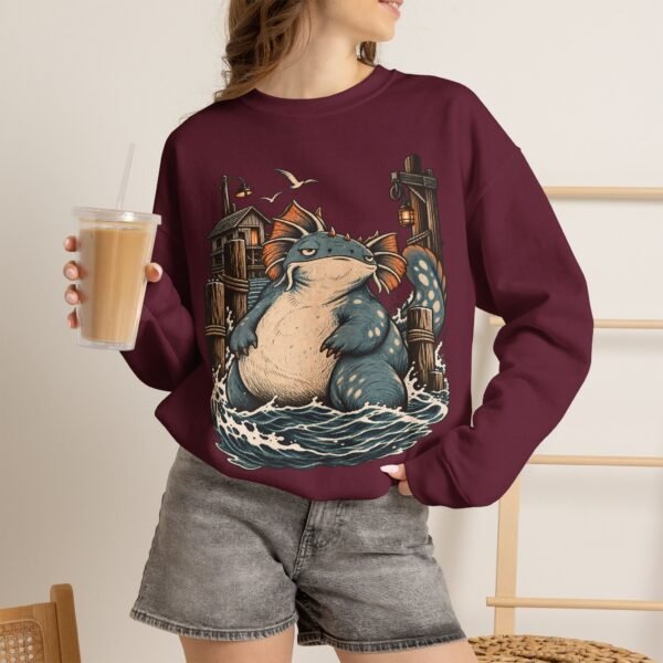 Sea Monster Harbor Beast Crewneck Sweatshirt