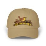 Seen From The Porch Dad Cap — Bird & Leaves Embroidered Baseball Hat
