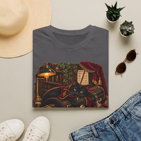 Bassoon Cat T-Shirt — Vintage Cozy Musician Tee ("There Was a Cat and a Bassoon")