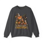 Questing Past Curfew Crewneck Sweatshirt — Fox Adventurer & Crow RPG Graphic