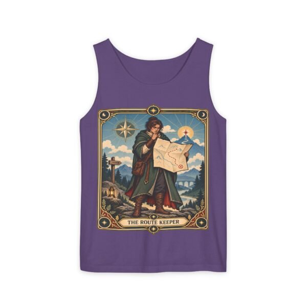 The Route Keeper Tank Top — Vintage Map Explorer Graphic Tank