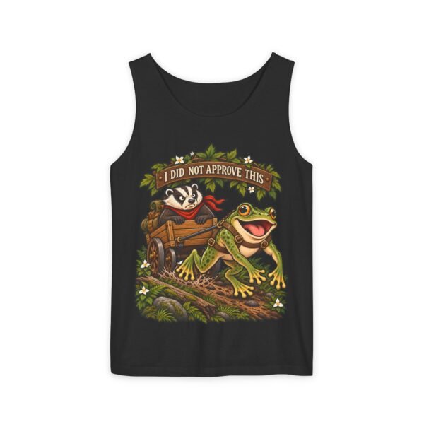 Tank Top — Retro Frog & Cart Rider Graphic “I Did Not Approve This”
