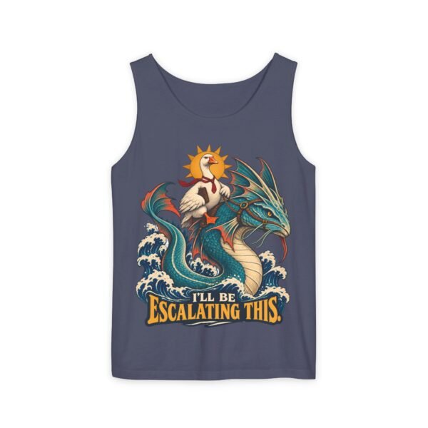 Escalating This Dragon Tank — Funny Sea-Dragon & Rooster Graphic Tank