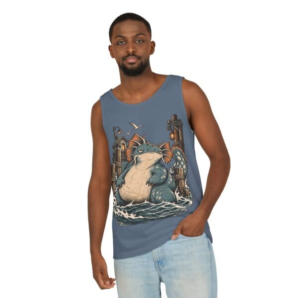 Sea Monster Tank Top — Cute Chubby Kraken Beach Illustration