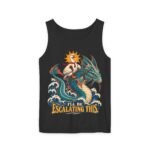 Escalating This Dragon Tank — Funny Sea-Dragon & Rooster Graphic Tank