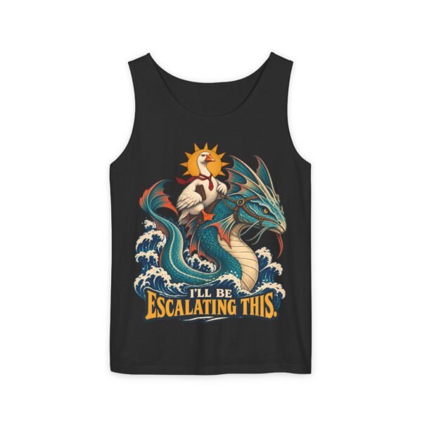 Escalating This Dragon Tank — Funny Sea-Dragon & Rooster Graphic Tank