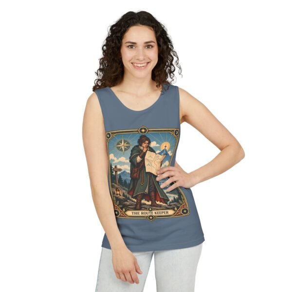 The Route Keeper Tank Top — Vintage Map Explorer Graphic Tank