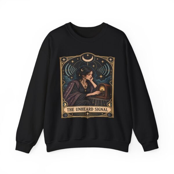 Mystic Radio Tarot Sweatshirt — "The Unheard Signal" Crewneck