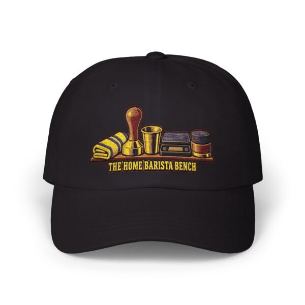 Barista Tools Dad Cap — "The Home Barista Bench" Embroidered Coffee Hat