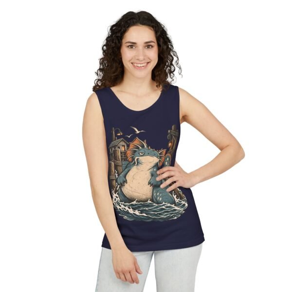 Sea Monster Tank Top — Cute Chubby Kraken Beach Illustration