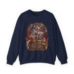 Vintage Ballerina Crewneck Sweatshirt — 'Clockwork Lullaby' Gothic Ballet Graphic