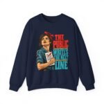 Crewneck Sweatshirt — The Public Writes the Next Line (Vintage Rosie Voter Graphic)