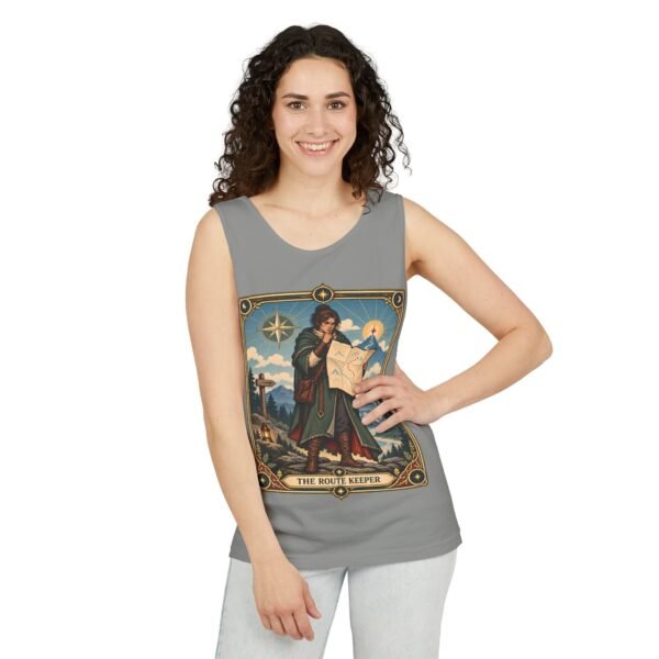 The Route Keeper Tank Top — Vintage Map Explorer Graphic Tank