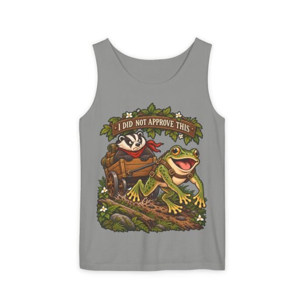 Tank Top — Retro Frog & Cart Rider Graphic “I Did Not Approve This”