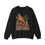 Questing Past Curfew Crewneck Sweatshirt — Fox Adventurer & Crow RPG Graphic