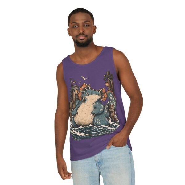 Sea Monster Tank Top — Cute Chubby Kraken Beach Illustration