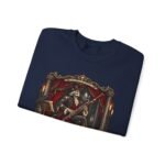 Gothic 'Bassoon of the Damned' Crewneck Sweatshirt — Skeleton Bassoonist Graphic