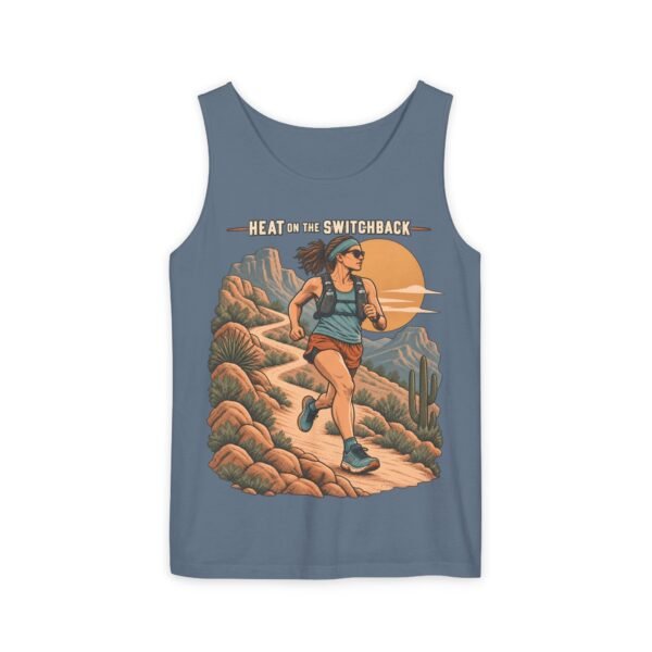 Trail Runner Tank Top — "Head to the Switchback" Desert Running Graphic