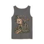 Adventure Tank Top – “Not Lost, Just Taking the Scenic Route” Moose & Hiker Design