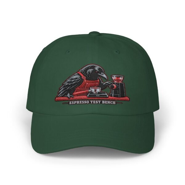 Coffee Raven Dad Cap — Espresso Test Pilot Embroidered Baseball Hat