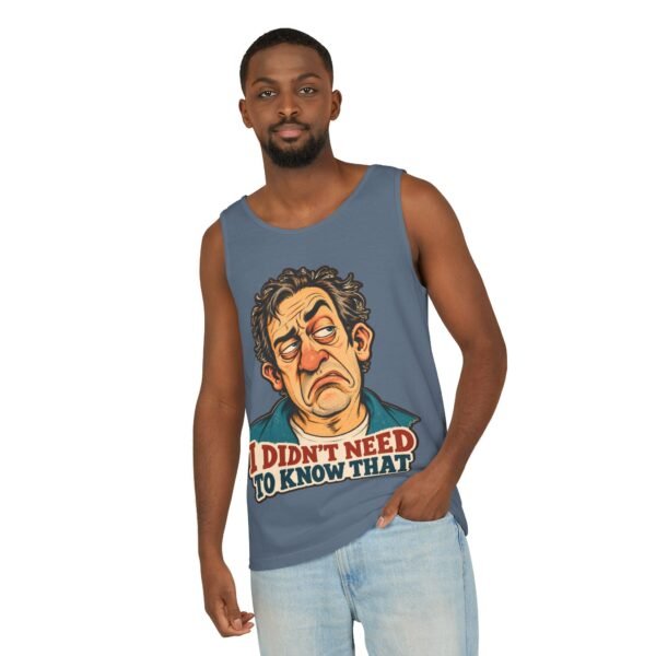 I Didn't Need To Know That tank top | Sarcastic Retro Face design