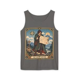 The Route Keeper Tank Top — Vintage Map Explorer Graphic Tank