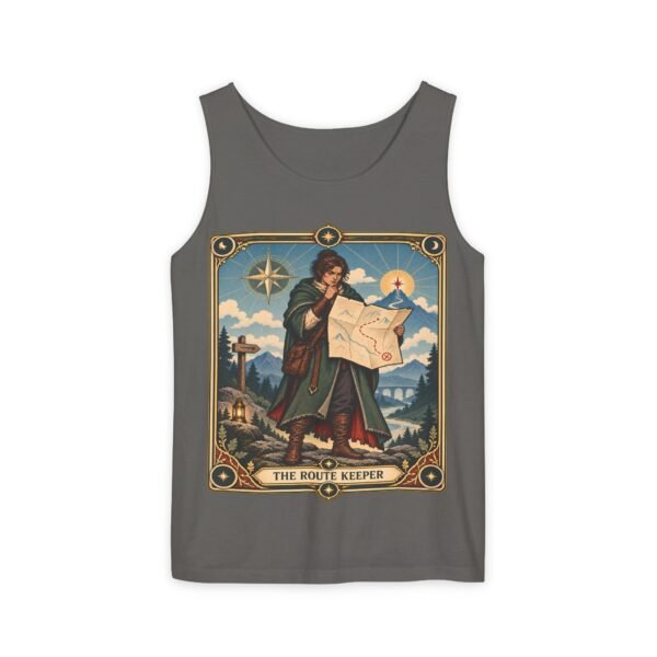 The Route Keeper Tank Top — Vintage Map Explorer Graphic Tank