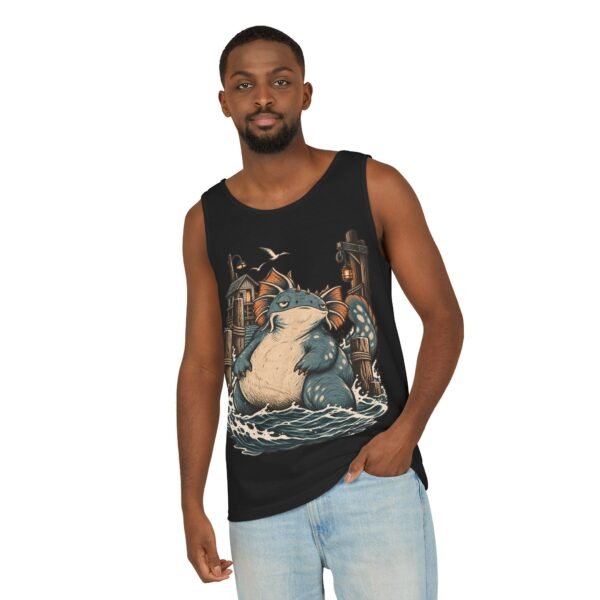Sea Monster Tank Top — Cute Chubby Kraken Beach Illustration