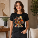 Candy Keeper Bat T-Shirt — Cute Halloween Candy Bowl Tee
