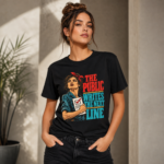 T-Shirt — “The Public Writes The Next Line” Voting Empowerment Graphic Tee