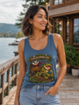 Tank Top — Retro Frog & Cart Rider Graphic “I Did Not Approve This”